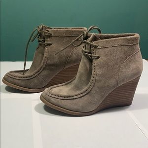 Lucky Brand suede booties